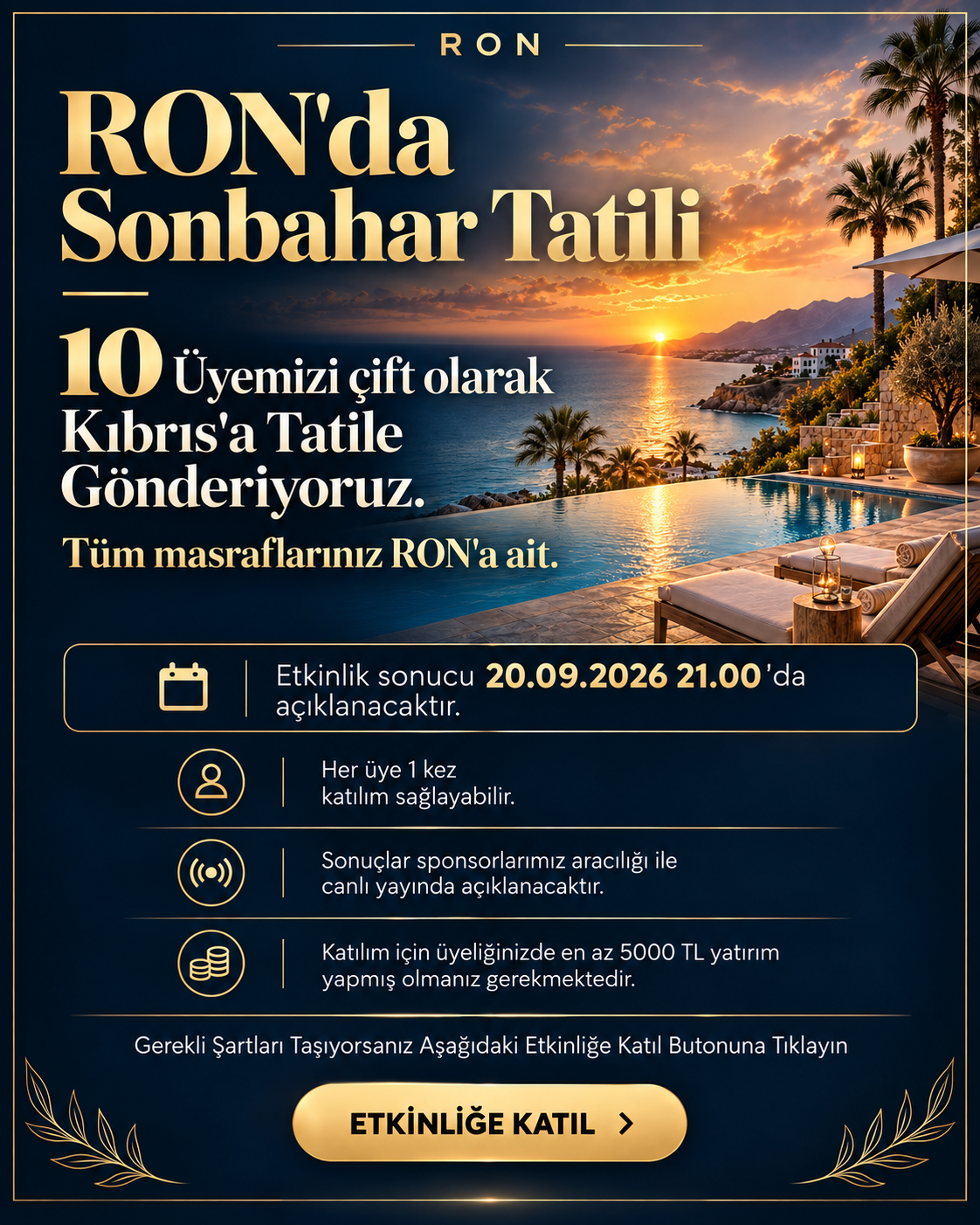 RON'da SONBAHAR TATİLİ